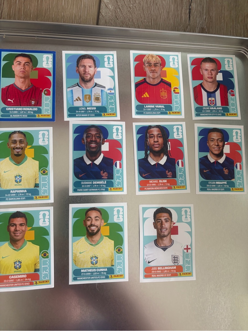 Panini World Cup Star Sticker Set